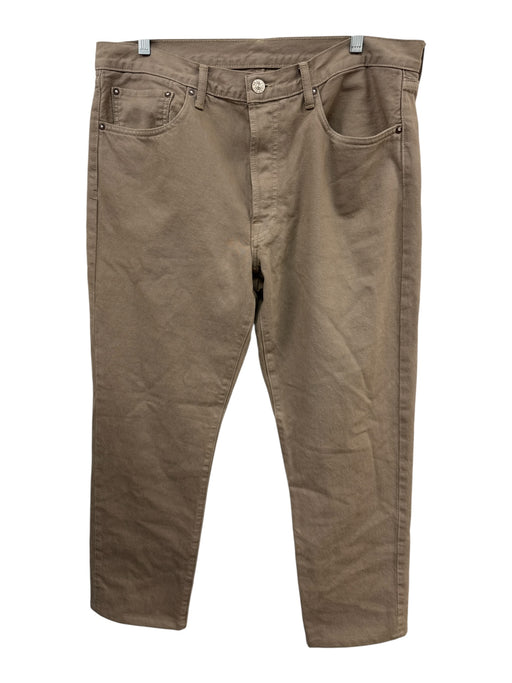 AYR Size 34 Dark Tan Cotton Blend Solid Khaki Men's Pants Dark Tan / 34
