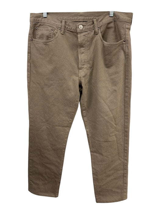 AYR Size 34 Dark Tan Cotton Blend Solid Khaki Men's Pants Dark Tan / 34