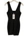 Elizabeth & James Size 0 Black Polyester Blend Sleeveless Cut Out Mini Dress Black / 0