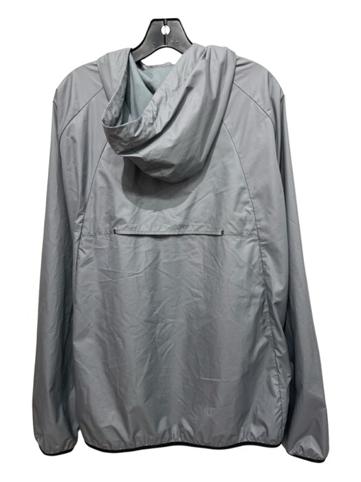 Jordan Size XXL Gray Synthetic Solid Windbreaker Zip Up Men's Jacket Gray / XXL