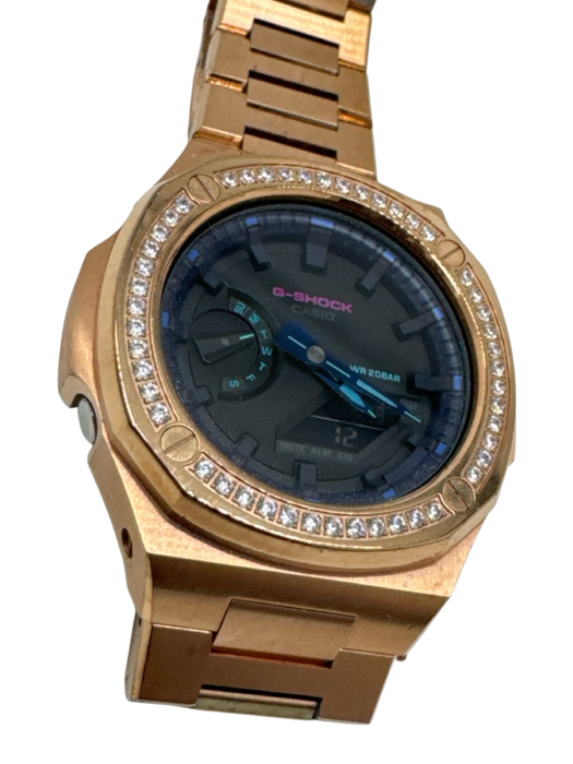 Casio Gold Metal Diamonds Men's Watch Gold