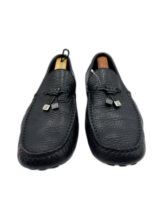Louis Vuitton Shoe Size 10 Black Leather Pebbled Driver Men's Shoes Black / 10