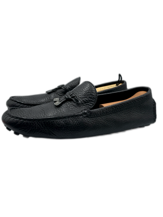 Louis Vuitton Shoe Size 10 Black Leather Pebbled Driver Men's Shoes Black / 10