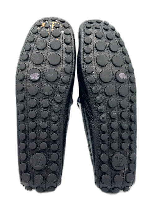 Louis Vuitton Shoe Size 10 Black Leather Pebbled Driver Men's Shoes Black / 10