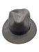 Dorfman pacific Gray Wool Solid Fedora Men's Hat Gray