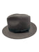 Dorfman pacific Gray Wool Solid Fedora Men's Hat Gray