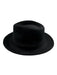 Ugo Mozie x Bailey Black Wool Solid Fedora Men's Hat Black