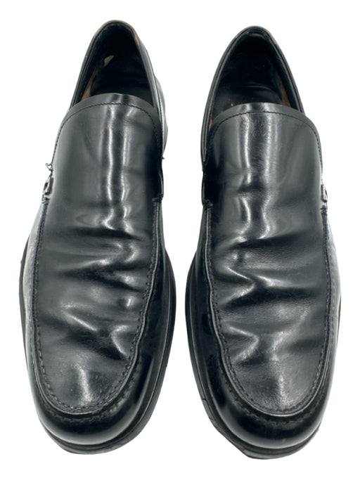 Ferragamo Shoe Size 10 AS IS Black Leather Solid Slip On Men's Shoes 10