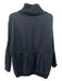 Varley Size XS Black Cotton Long Sleeve Turtle Neck Tie Waist Sweater Black / XS