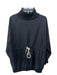 Varley Size XS Black Cotton Long Sleeve Turtle Neck Tie Waist Sweater Black / XS