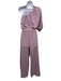 Stateside Size S/XS Lavender Purple Linen & Rayon One Short Sleeve Pant Set Lavender Purple / S/XS
