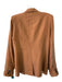 Smythe Size 6 Camel Brown Rayon Blazer Shoulder Pads Button Front Jacket Camel Brown / 6