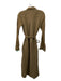 Magaschoni Size S Brown Organic Cotton Button Down Long Sleeve Shirt Dress Dress Brown / S