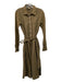 Magaschoni Size S Brown Organic Cotton Button Down Long Sleeve Shirt Dress Dress Brown / S