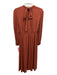 Ulla Johnson Size XS Terra Cotta Orange Viscose & Polyester Long Sleeve Dress Terra Cotta Orange / XS