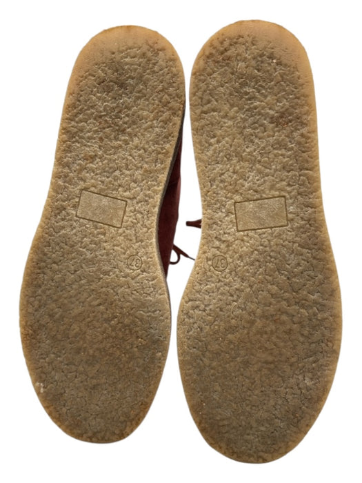 Sundance Shoe Size 37 Rust Red & Brown Suede Lace Up Ankle Moccasin Booties Rust Red & Brown / 37