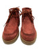 Sundance Shoe Size 37 Rust Red & Brown Suede Lace Up Ankle Moccasin Booties Rust Red & Brown / 37