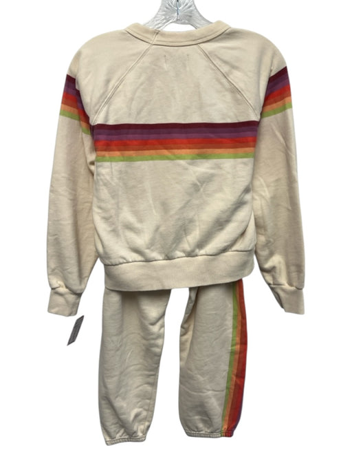 Marine Layer Size XS Beige, Purple, Multi Cotton & Polyester Stripe Pant Set Beige, Purple, Multi / XS