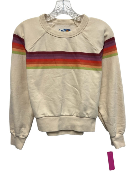Marine Layer Size XS Beige, Purple, Multi Cotton & Polyester Stripe Pant Set Beige, Purple, Multi / XS