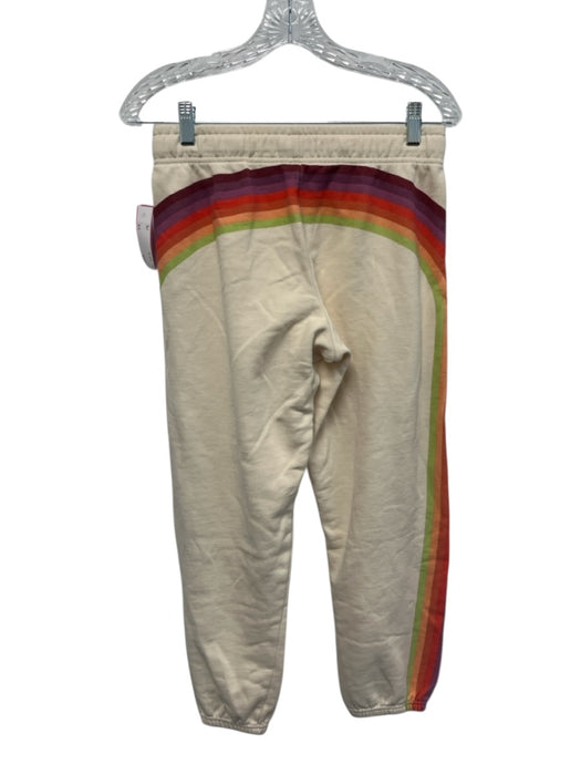 Marine Layer Size XS Beige, Purple, Multi Cotton & Polyester Stripe Pant Set Beige, Purple, Multi / XS