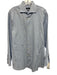 Boss Size 16.5 Blue & White Cotton Button Down Men's Long Sleeve Shirt Blue & White / 16.5