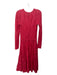 Missoni Size 42/10 Pink Polyamide Blend Knit Long Sleeve Dress Pink / 42/10