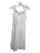 Reformation Size 4 White Linen Ruffle Strap Eyelet Midi Smocked Back Dress White / 4