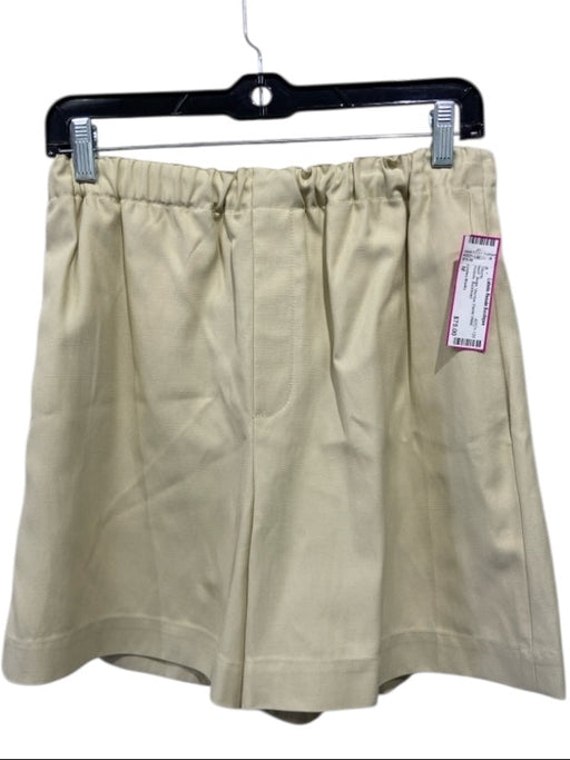 Loulou Studio Size M Beige Viscose Elastic Waist Pockets Shorts Beige / M