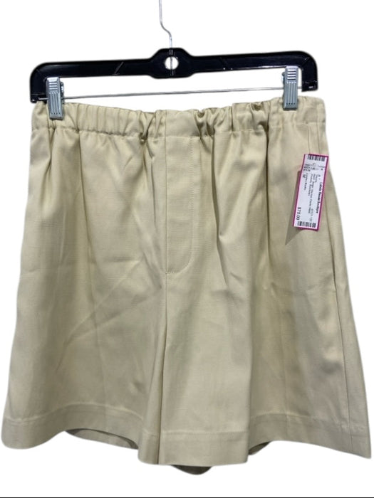 Loulou Studio Size M Beige Viscose Elastic Waist Pockets Shorts Beige / M