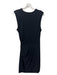 Alexander Wang .T Size Large Black Sleeveless Crew Neck Side Twist Dress Black / Large