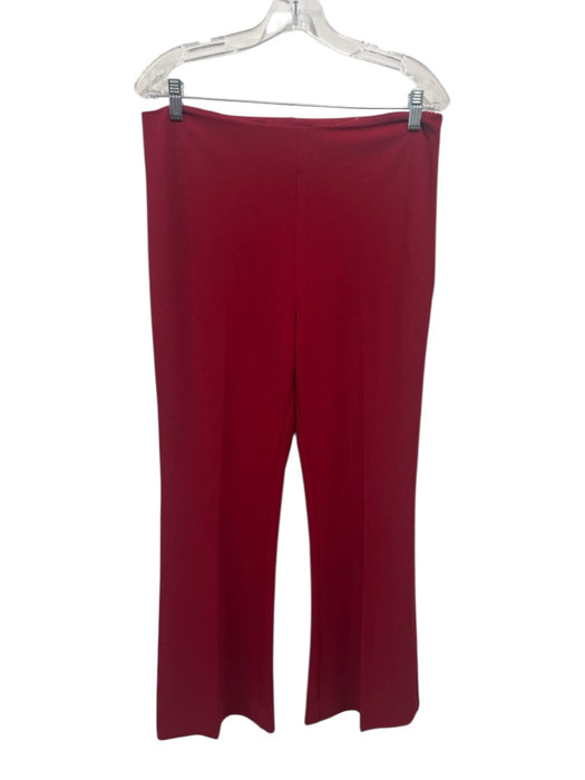 Trina Turk Size 6 / 8 Dark Red Polyester Shoulder Detail Cap Sleeve Pant Set Dark Red / 6 / 8