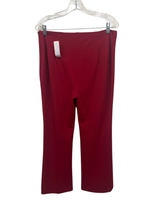 Trina Turk Size 6 / 8 Dark Red Polyester Shoulder Detail Cap Sleeve Pant Set Dark Red / 6 / 8