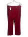 Trina Turk Size 6 / 8 Dark Red Polyester Shoulder Detail Cap Sleeve Pant Set Dark Red / 6 / 8