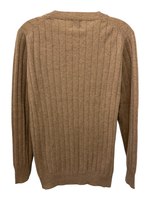 Madeleine Thompson Size Small Tan Brown Cashmere Ribbed Crew Neck Sweater Tan Brown / Small