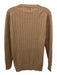 Madeleine Thompson Size Small Tan Brown Cashmere Ribbed Crew Neck Sweater Tan Brown / Small
