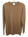 Madeleine Thompson Size Small Tan Brown Cashmere Ribbed Crew Neck Sweater Tan Brown / Small