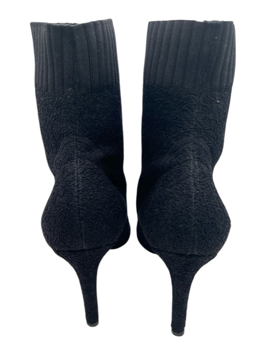 Gianvito Rossi Shoe Size 38.5 Black Terry Cloth Ribbed Detail Pump Booties Black / 38.5