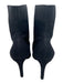 Gianvito Rossi Shoe Size 38.5 Black Terry Cloth Ribbed Detail Pump Booties Black / 38.5