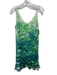 Cabi Size XS Green & Light Green Polyester Sleeveless Water Color Leaves Dress Green & Light Green / XS