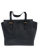 Kate Spade Black Saffiano Leather Logo Zip Top Square Shape Top Handle Bag Black / Medium