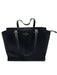Kate Spade Black Saffiano Leather Logo Zip Top Square Shape Top Handle Bag Black / Medium