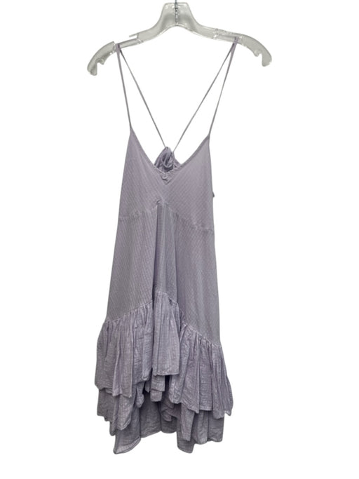 J. Crew Size S Light Purple Missing Fabric Tag Spaghetti Strap Tie Back Dress Light Purple / S