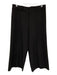 Milly Size 6 Black Polyester Blend Trouser Pintuck Front Hook & Zip Fly Pants Black / 6