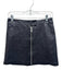 All Saints Size Est S Black Sheep Leather Studded Zip Front Mini Skirt Black / Est S
