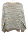 By Anthropologie Size S White & Blush Pink Acrylic Blend Open Knit Sweater White & Blush Pink / S
