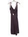 Free-est Size Small Purple Cotton Sleeveless Striped Tie Strap Shirred Dress Purple / Small