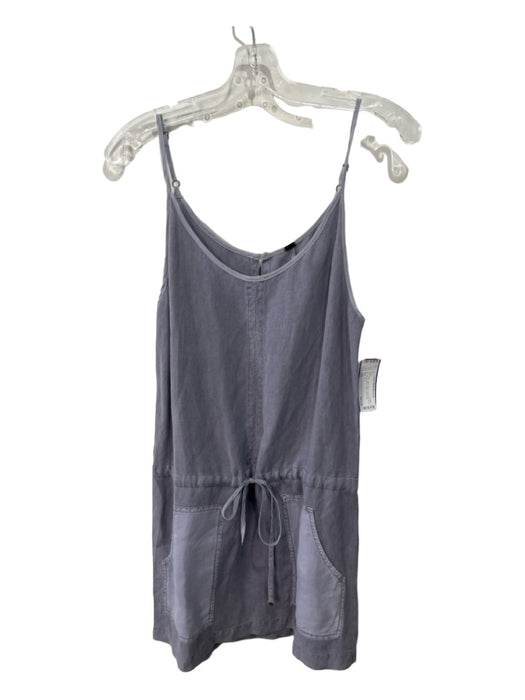 YFB Size XS Gray Linen Blend Spaghetti Strap Drawstring Waist Button Back Dress Gray / XS