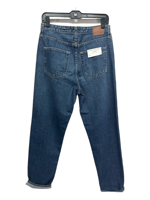 AG Size 28 Dark Wash Cotton Blend High Waist Tapered Jeans Dark Wash / 28