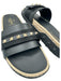 Valentino Garavani Shoe Size 41 Black, Gold, Beige Plastic Raffia Slides Sandals Black, Gold, Beige / 41