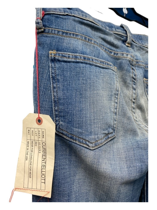 Current Elliot Size est 28 Med Light Wash Cotton Blend 5 Pocket Mid Rise Jeans Med Light Wash / est 28